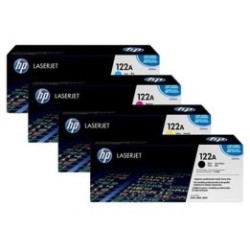 Pack de 4 toners hautes capacités pour Color LaserJet 2550 - 2800 (122A), Toner Express : achat en ligne de Pack de 4 toners hau
