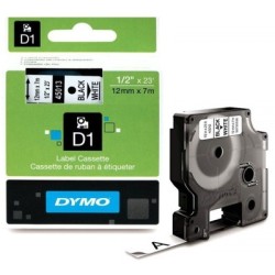 DYMO Ruban Dymo 12mm * 7m Noir + Blanc DYMO pour Imprimante Matricielle, Toner Express : achat en ligne de DYMO Ruban Dymo 12mm 