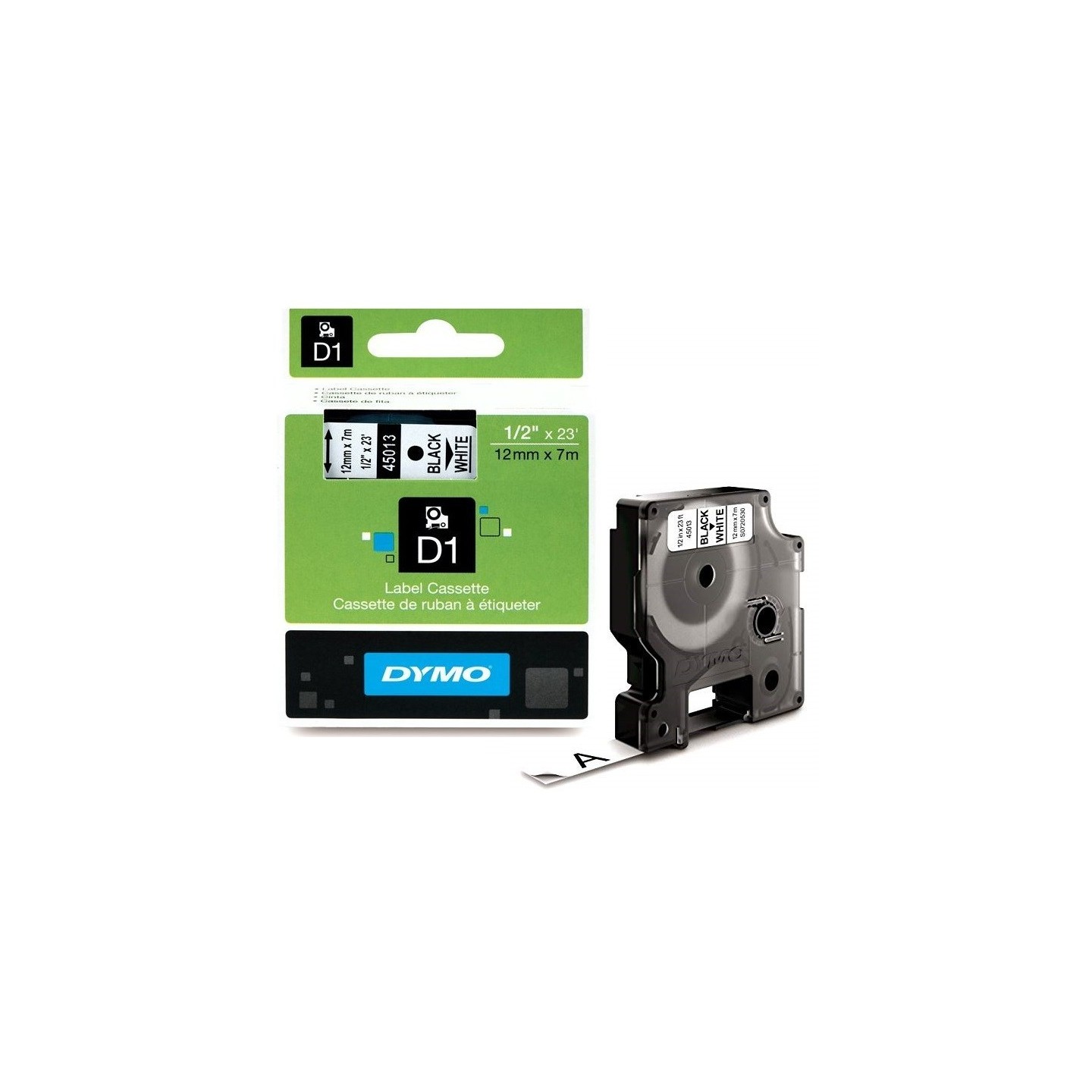 DYMO Ruban Dymo 12mm * 7m Noir + Blanc DYMO pour Imprimante Matricielle, Toner Express : achat en ligne de DYMO Ruban Dymo 12mm 