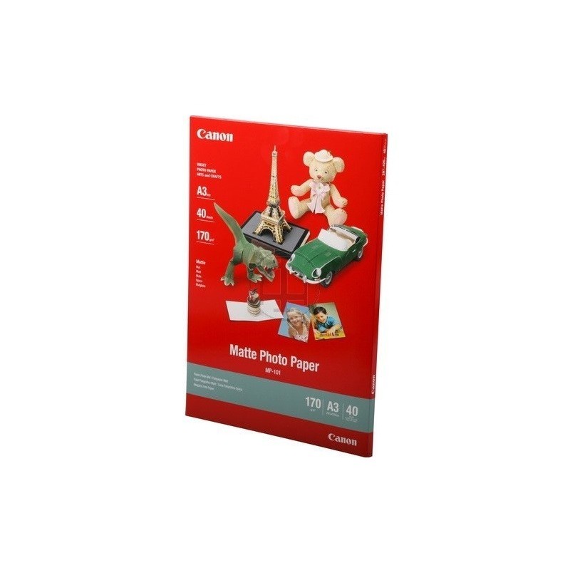 Canon Pack 40 feuilles papier photo mat A3 (MP101) - 170g 
