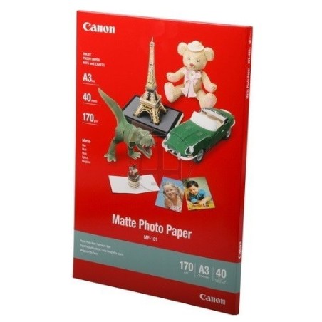 Canon Pack 40 feuilles papier photo mat A3 (MP101) - 170g 