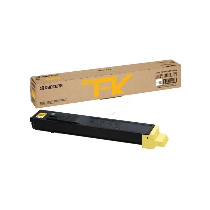 Toner jaune Kyocera Mita pour Ecosys M8124CIDN - M8130CIDN (TK-8115Y)