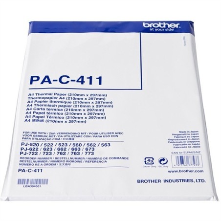 Papier thermique A4 Brother - 210 x 297 mm - 100 feuilles, Toner Express : achat en ligne de Papier thermique A4 Brother - 210 x