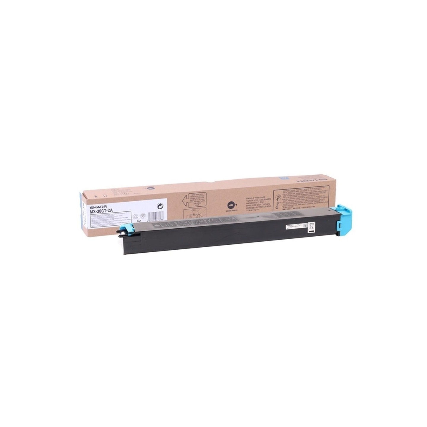 Toner cyan Sharp pour copieur MX2610 / MX3110 / MX3610, Toner Express : achat en ligne de Toner cyan Sharp pour copieur MX2610 /
