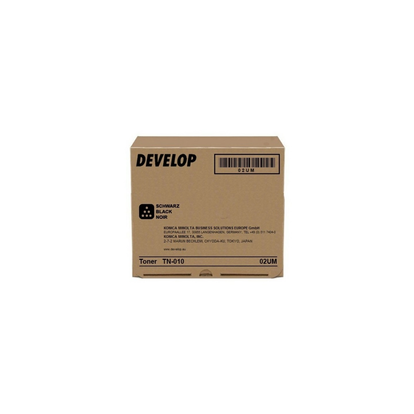 Toner Noir Develop pour Ineo +1050 (TN-010K) (80 000 pages)