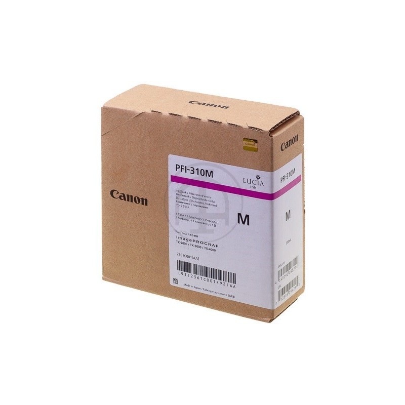 Cartouche d'encre Magenta Canon pour Image Prograf TX2000, TX3000 ... (PFI310M)