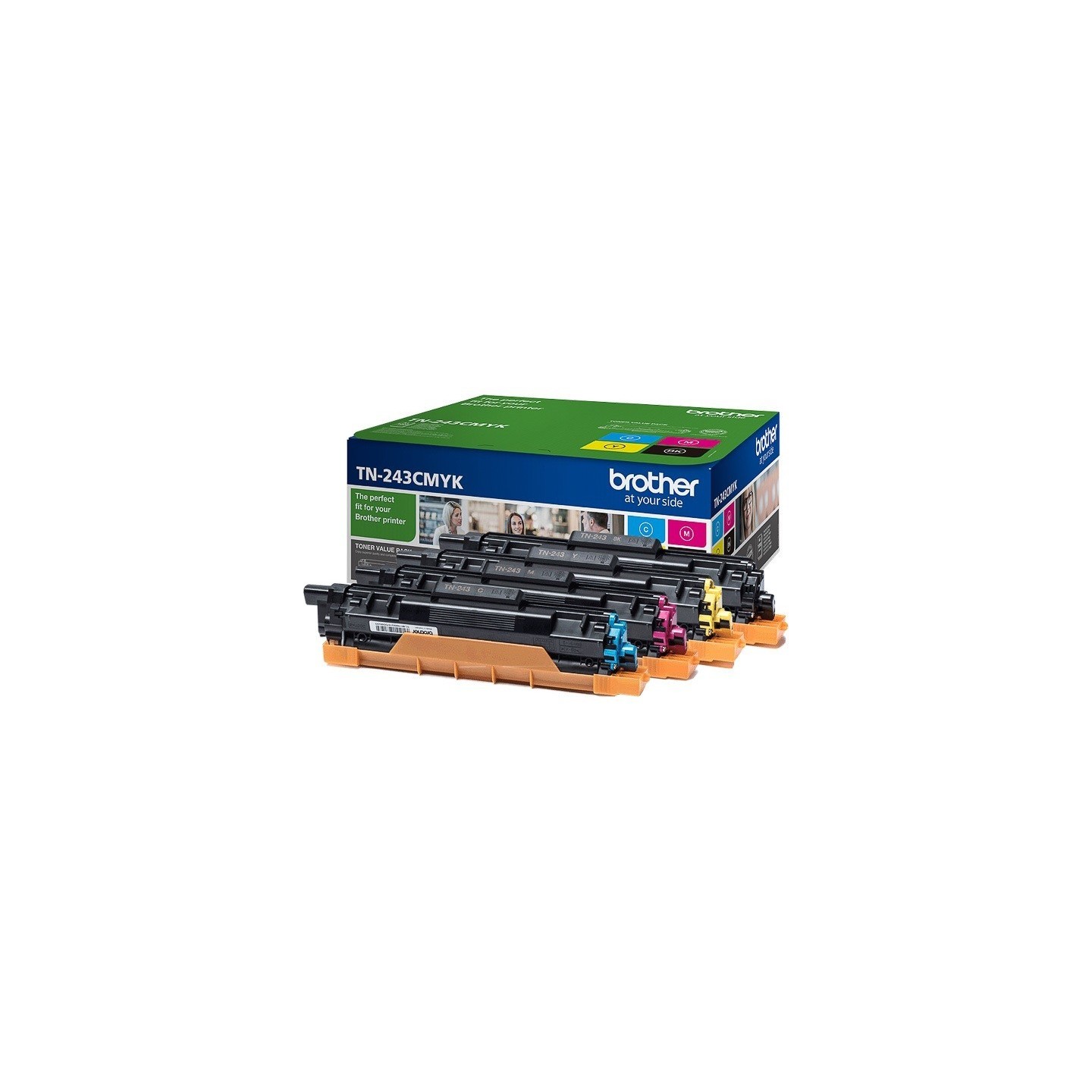 Pack 4 Toners Brother pour DCP L3510CDW/ HL L3210CW/ MFC L3710CW ... (TN243CMYK)