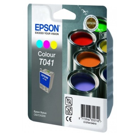 Cartouche Encre 3 Couleurs EPSON (T041), Toner Express : achat en ligne de Cartouche Encre 3 Couleurs EPSON (T041) pour impriman