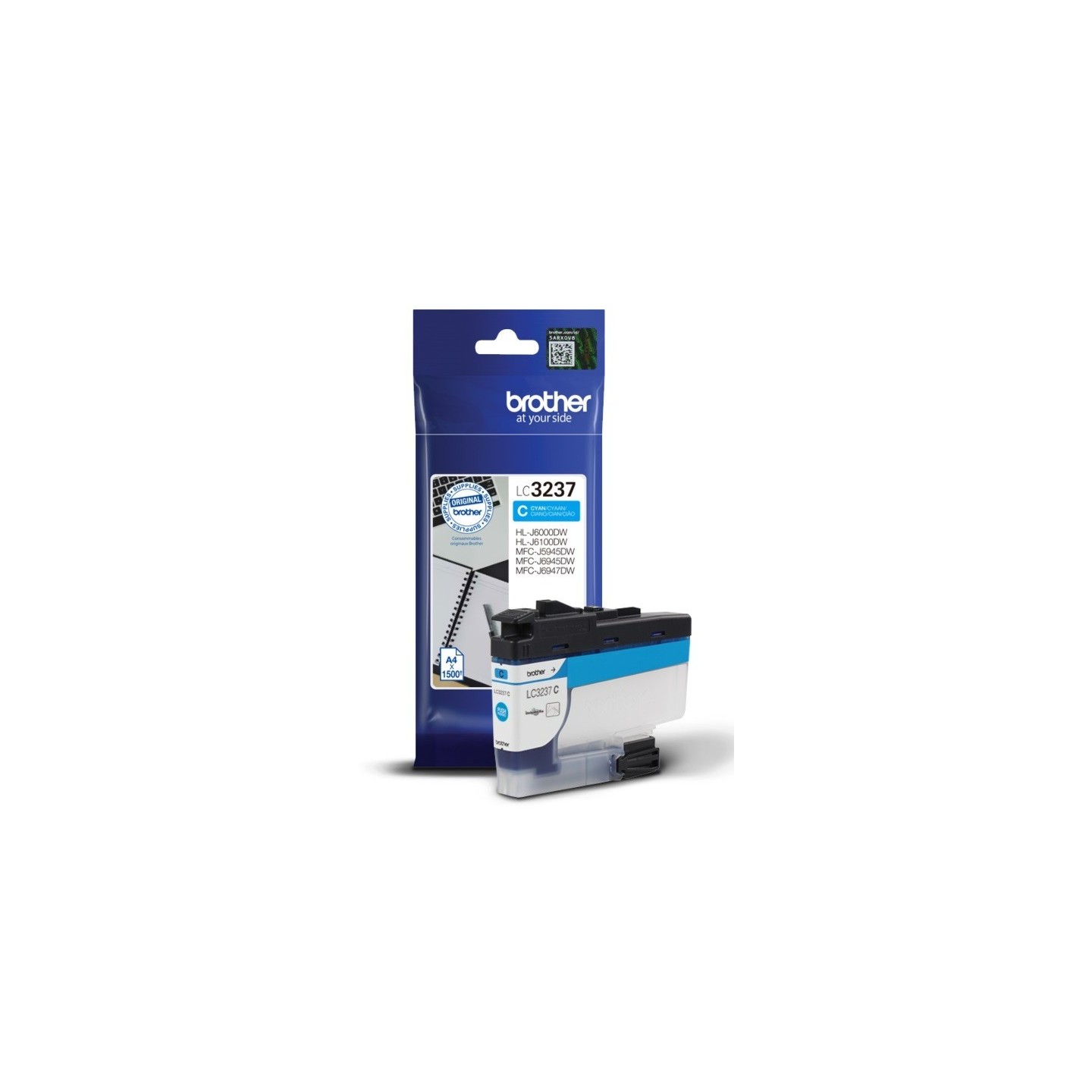 Cartouche Jet d'encre Cyan BROTHER pour multi-fonction MFC-J5945DW...