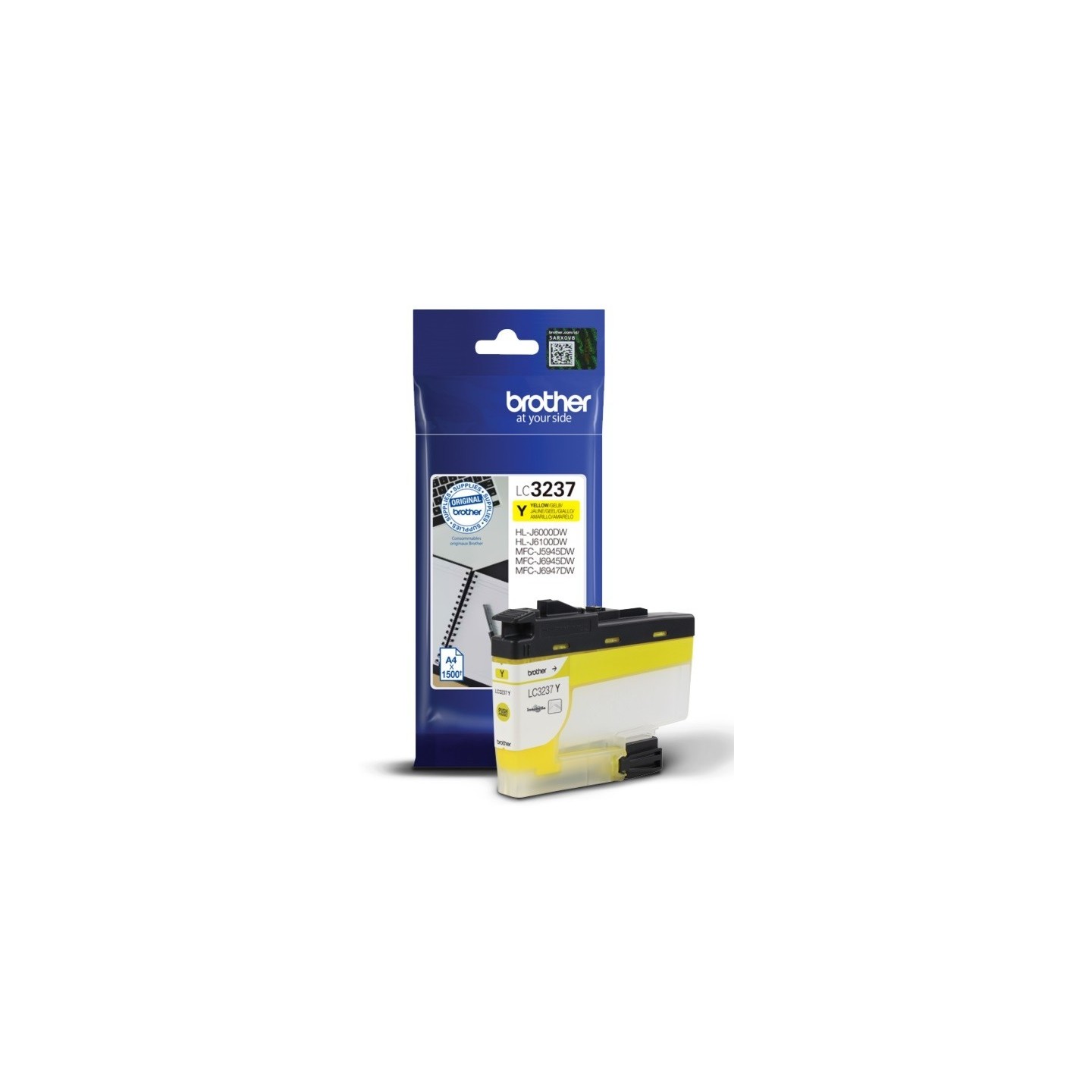 Cartouche Jet d'encre Jaune BROTHER pour multi-fonction MFC-J5945DW...