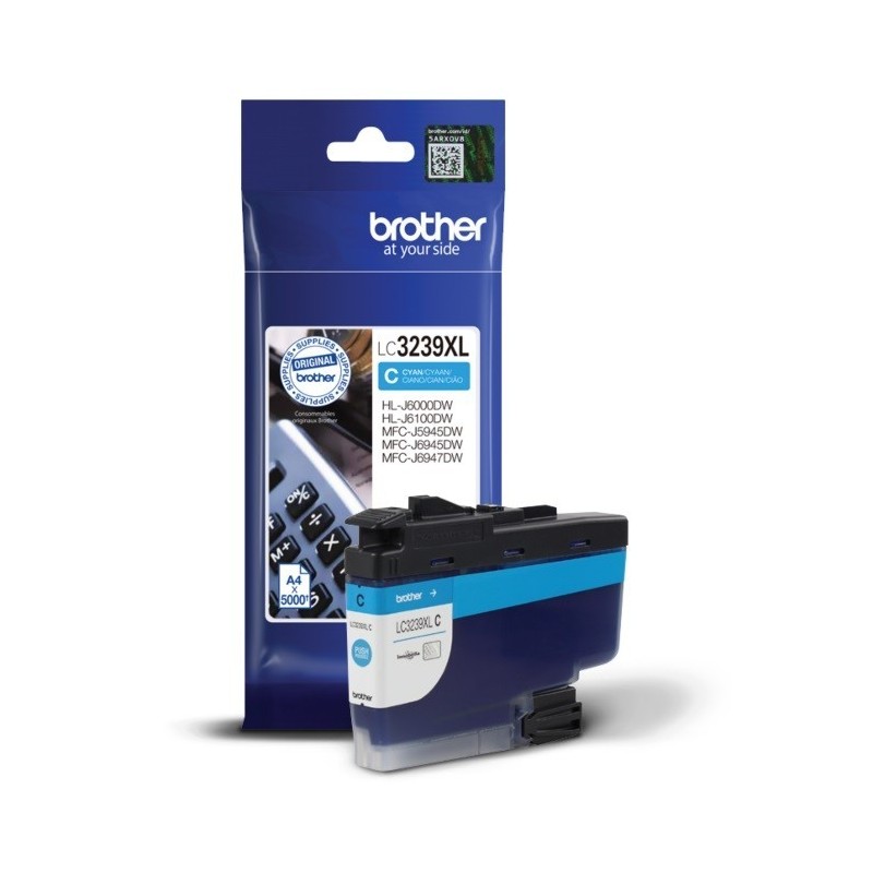 Cartouche Jet d'encre haute capacité Cyan BROTHER pour multi-fonction MFC-J5945DW...