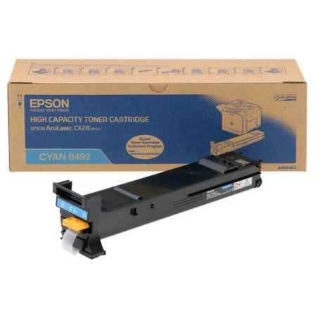 Toner cyan haute capacité Epson Aculaser CX28DN, Toner Express : achat en ligne de Toner cyan haute capacité Epson Aculaser CX28