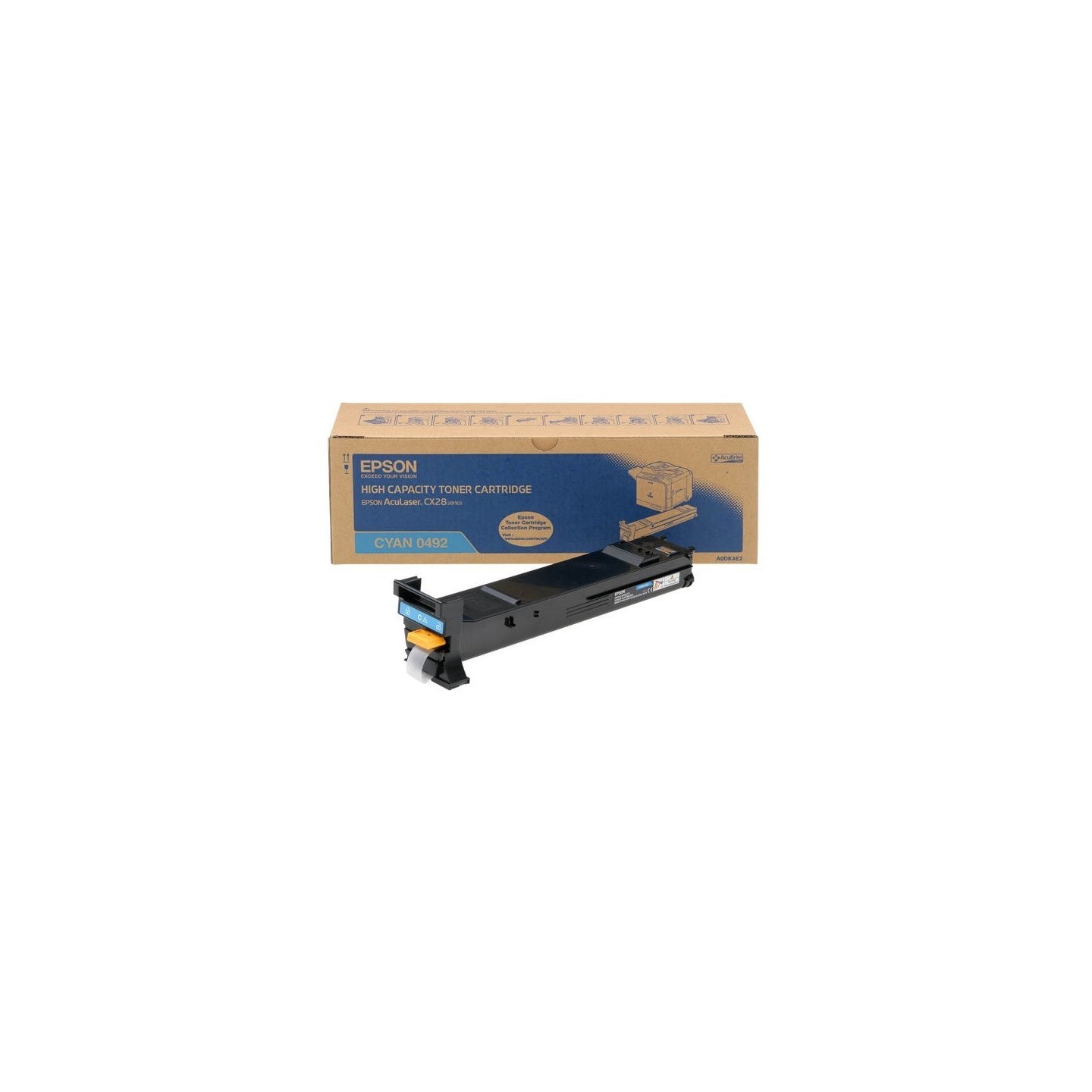 Toner cyan haute capacité Epson Aculaser CX28DN, Toner Express : achat en ligne de Toner cyan haute capacité Epson Aculaser CX28
