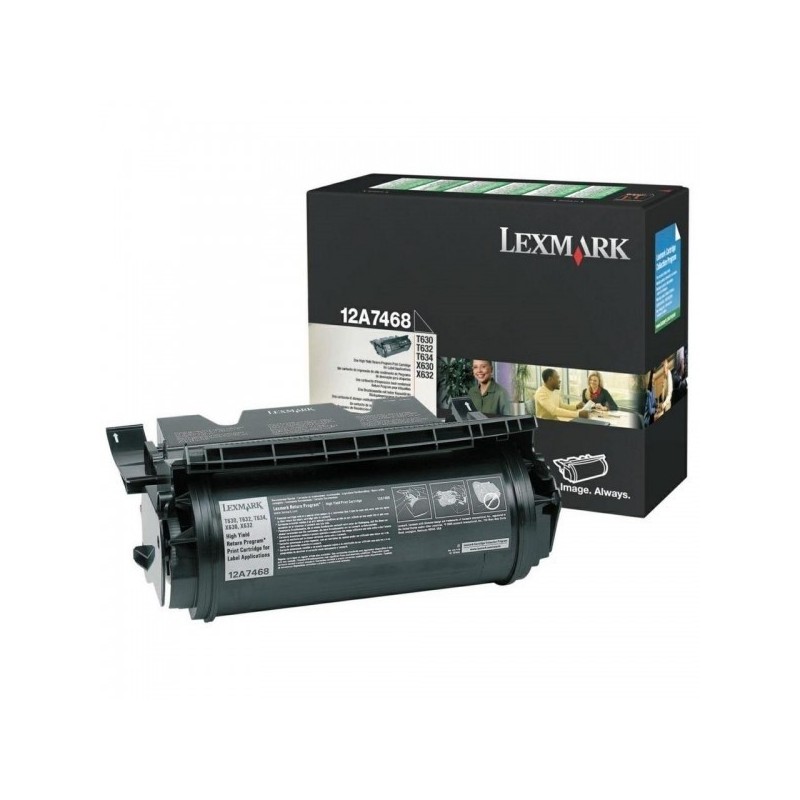 Toner Laser Lexmark 12A7462 noir Haute Capa spéciale étiquettes, Toner Express : achat en ligne de Toner Laser Lexmark 12A7462 n