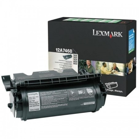 Toner Laser Lexmark 12A7462 noir Haute Capa spéciale étiquettes, Toner Express : achat en ligne de Toner Laser Lexmark 12A7462 n