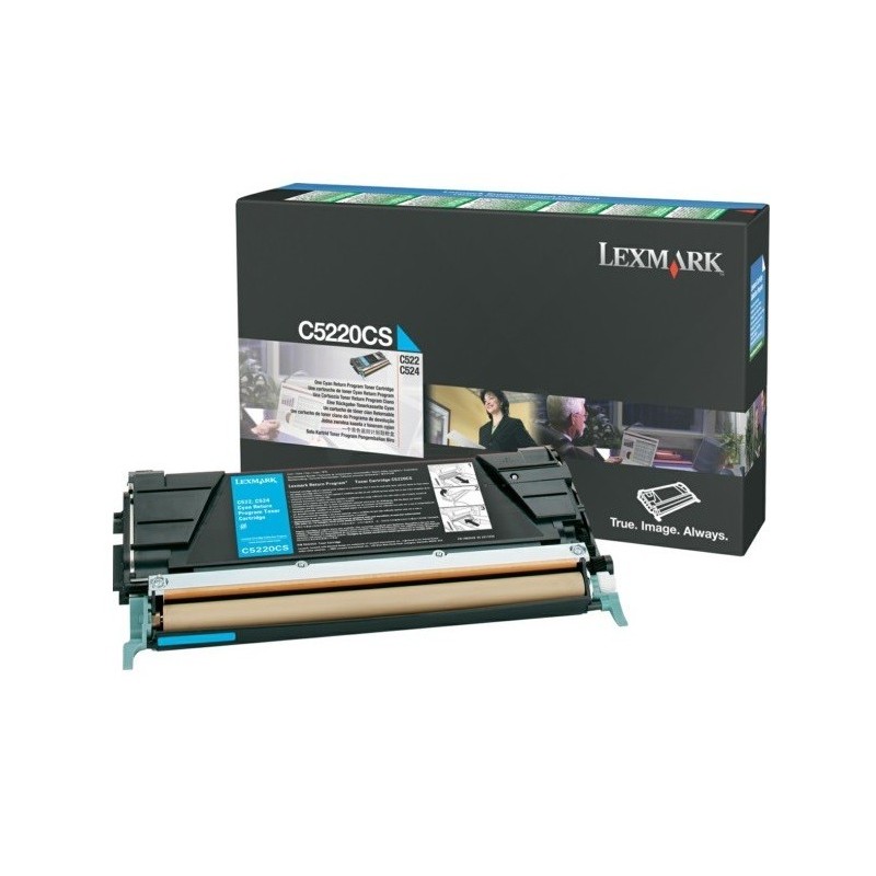 Toner Laser Lexmark LRP Cyan pour C522/524/53x, Toner Express : achat en ligne de Toner Laser Lexmark LRP Cyan pour C522/524/53x