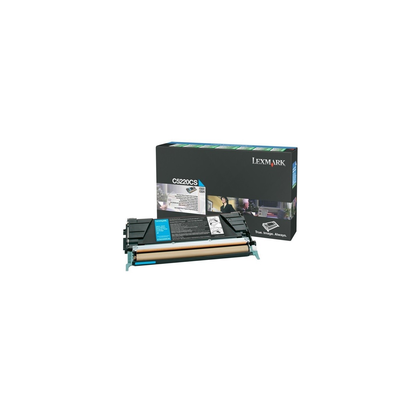 Toner Laser Lexmark LRP Cyan pour C522/524/53x, Toner Express : achat en ligne de Toner Laser Lexmark LRP Cyan pour C522/524/53x