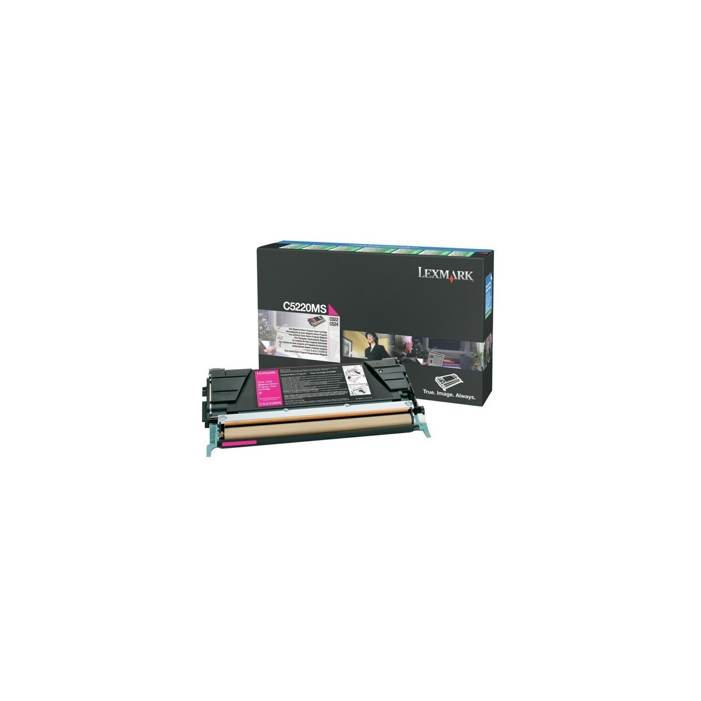 Toner Laser Lexmark LRP magenta pour C522/524/53x, Toner Express : achat en ligne de Toner Laser Lexmark LRP magenta pour C522/5