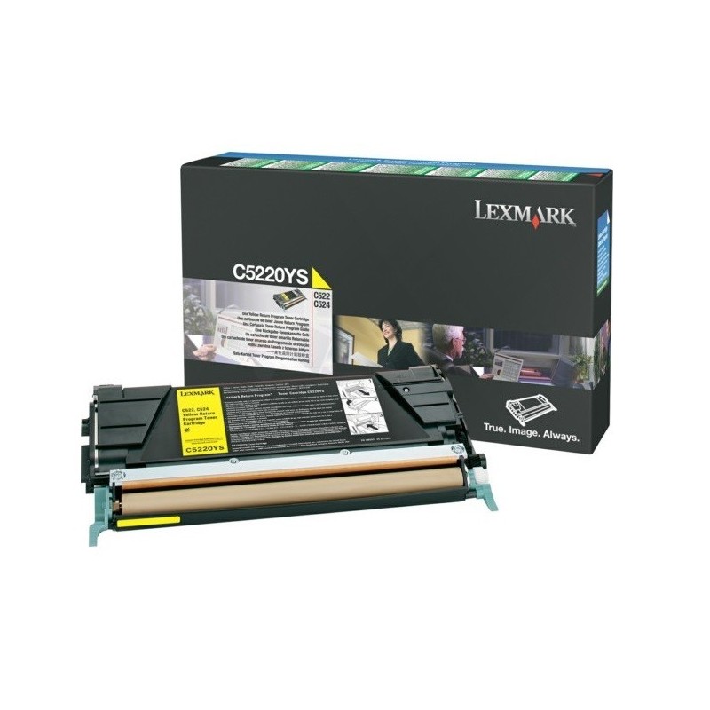 Toner Laser Lexmark LRP jaune pour C522/524/53x, Toner Express : achat en ligne de Toner Laser Lexmark LRP jaune pour C522/524/5