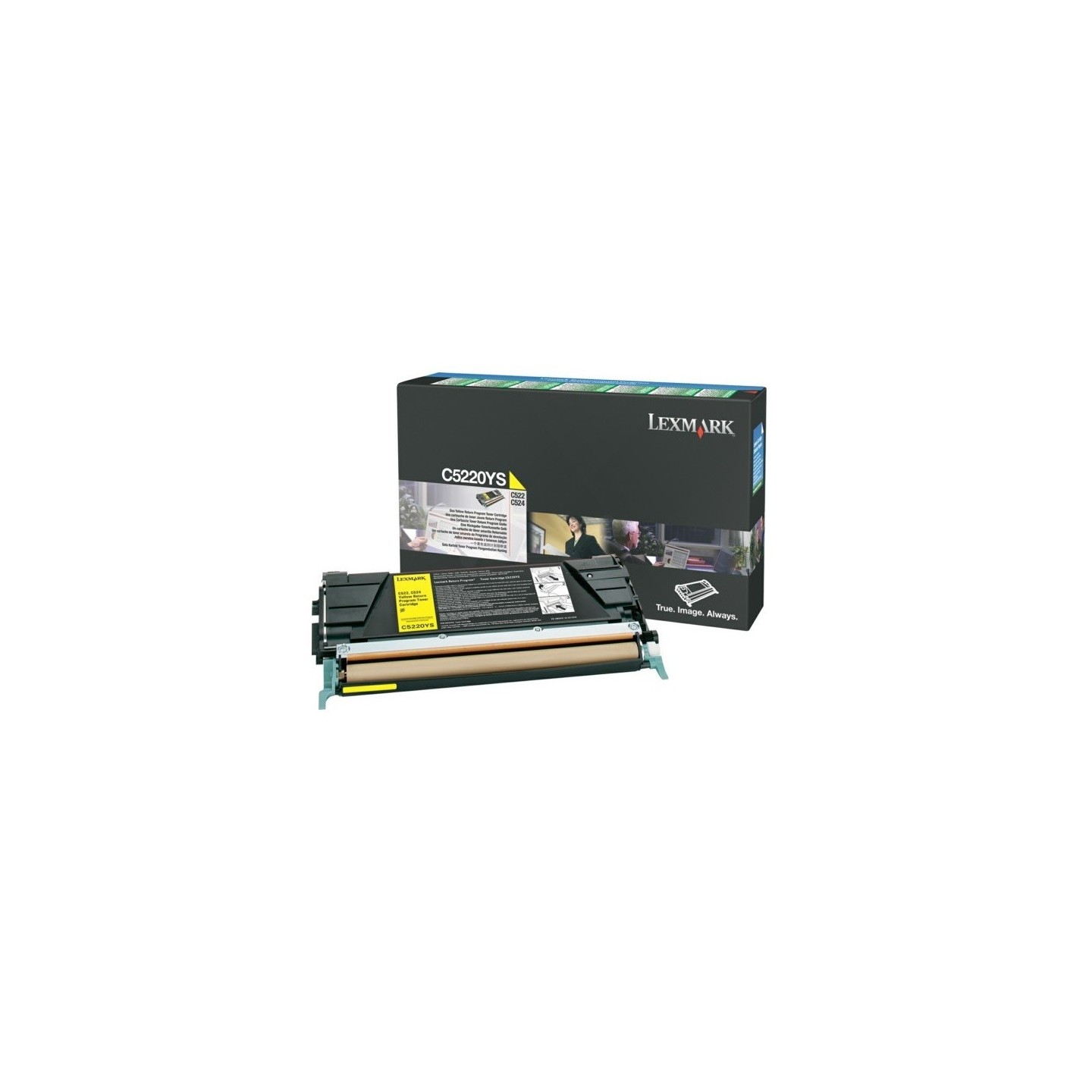 Toner Laser Lexmark LRP jaune pour C522/524/53x, Toner Express : achat en ligne de Toner Laser Lexmark LRP jaune pour C522/524/5