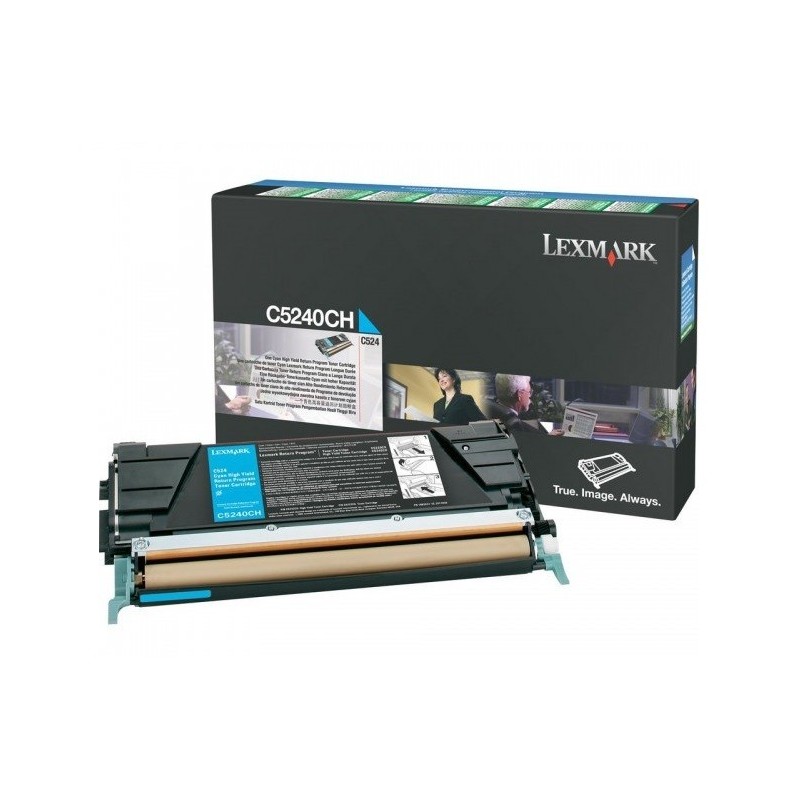 Toner longue durée Lexmark LRP Cyan pour C524/532/534, Toner Express : achat en ligne de Toner longue durée Lexmark LRP Cyan pou