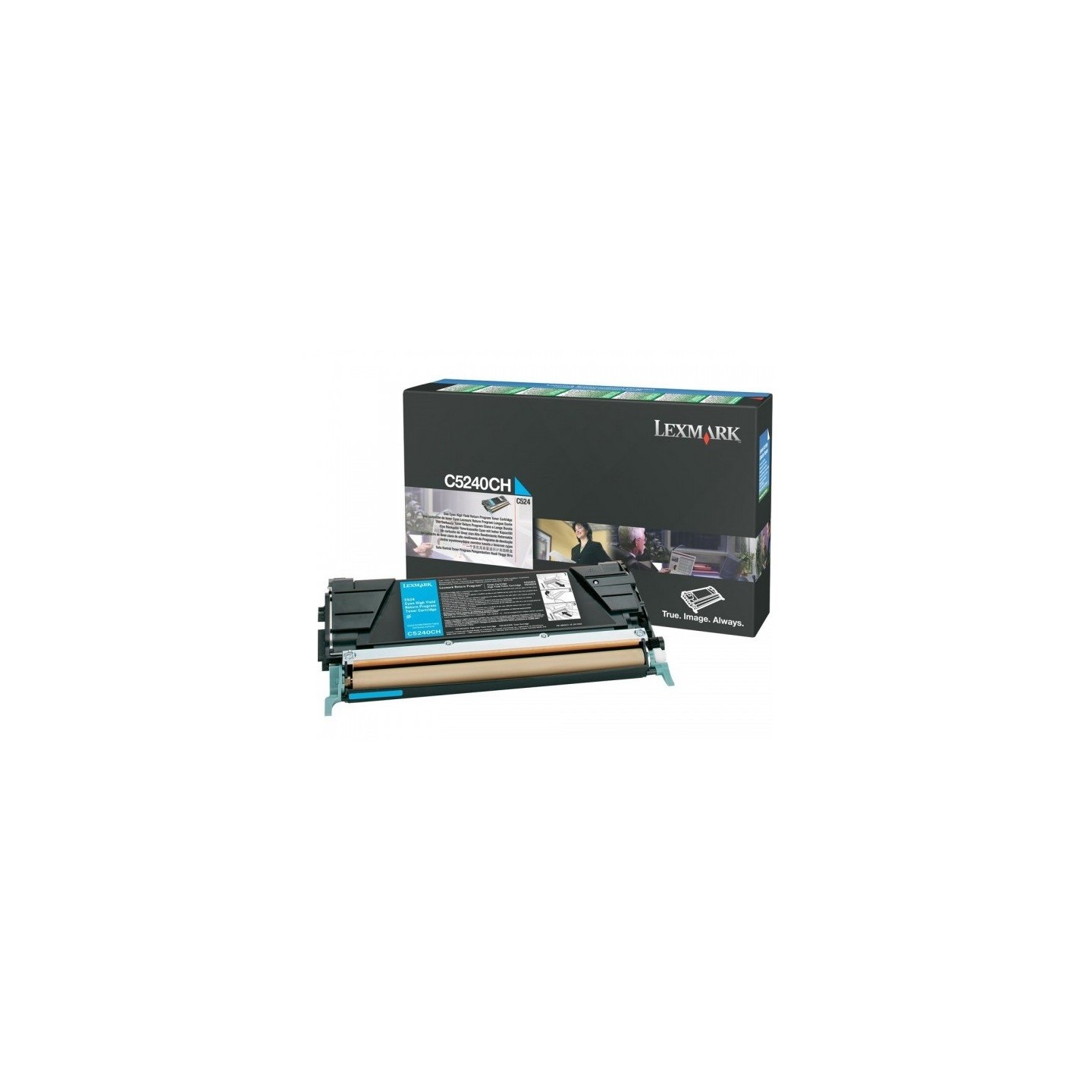 Toner longue durée Lexmark LRP Cyan pour C524/532/534, Toner Express : achat en ligne de Toner longue durée Lexmark LRP Cyan pou