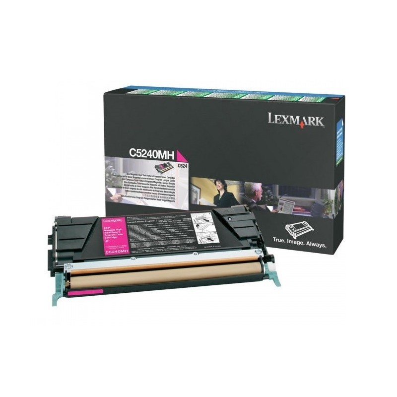 Toner longue durée Lexmark LRP Magenta pour C524, Toner Express : achat en ligne de Toner longue durée Lexmark LRP Magenta pour 