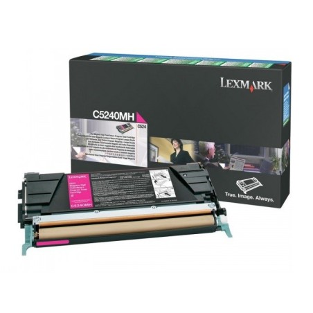 Toner longue durée Lexmark LRP Magenta pour C524, Toner Express : achat en ligne de Toner longue durée Lexmark LRP Magenta pour 