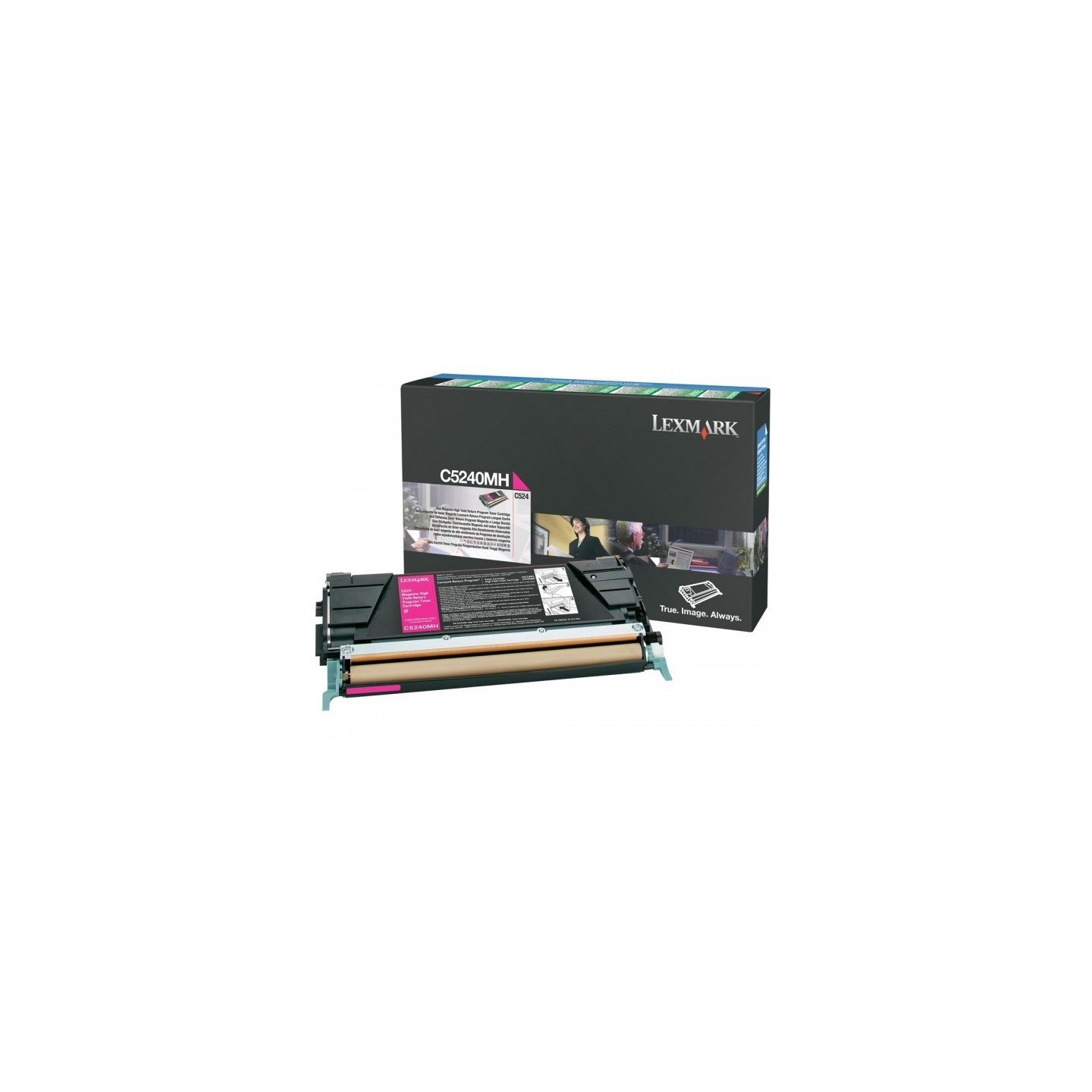 Toner longue durée Lexmark LRP Magenta pour C524, Toner Express : achat en ligne de Toner longue durée Lexmark LRP Magenta pour 