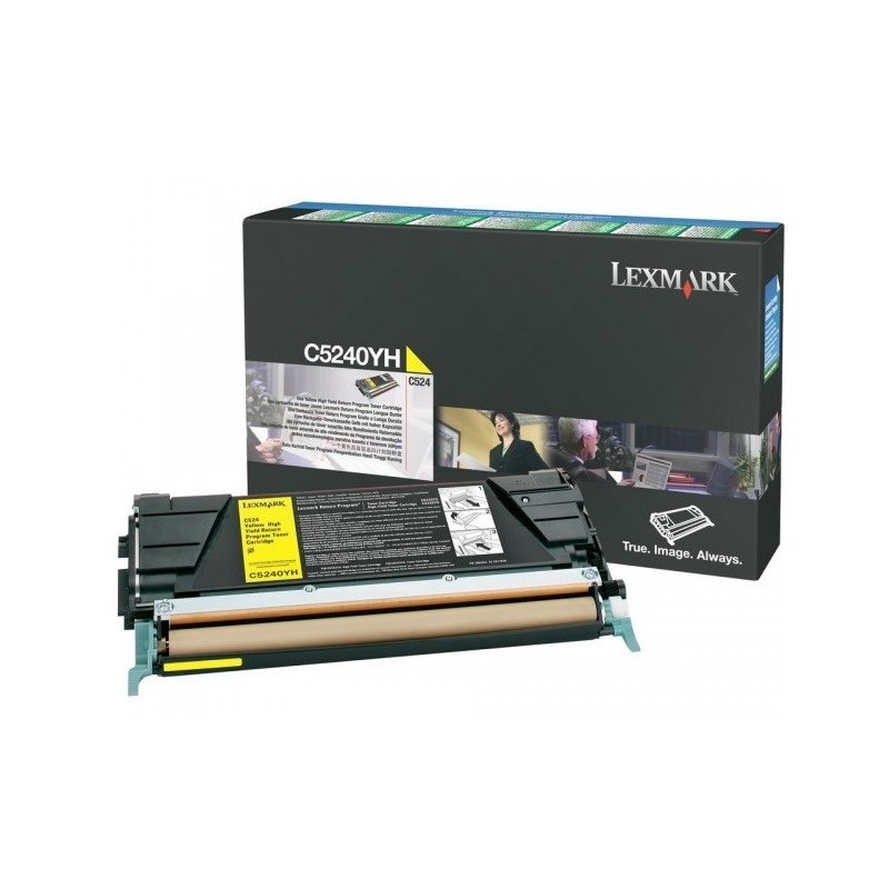 Toner longue durée Lexmark LRP Jaune pour C524, Toner Express : achat en ligne de Toner longue durée Lexmark LRP Jaune pour C524