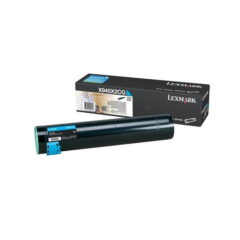 Toner cyan longue durée Lexmark pour 940e / 945e, Toner Express : achat en ligne de Toner cyan longue durée Lexmark pour 940e / 
