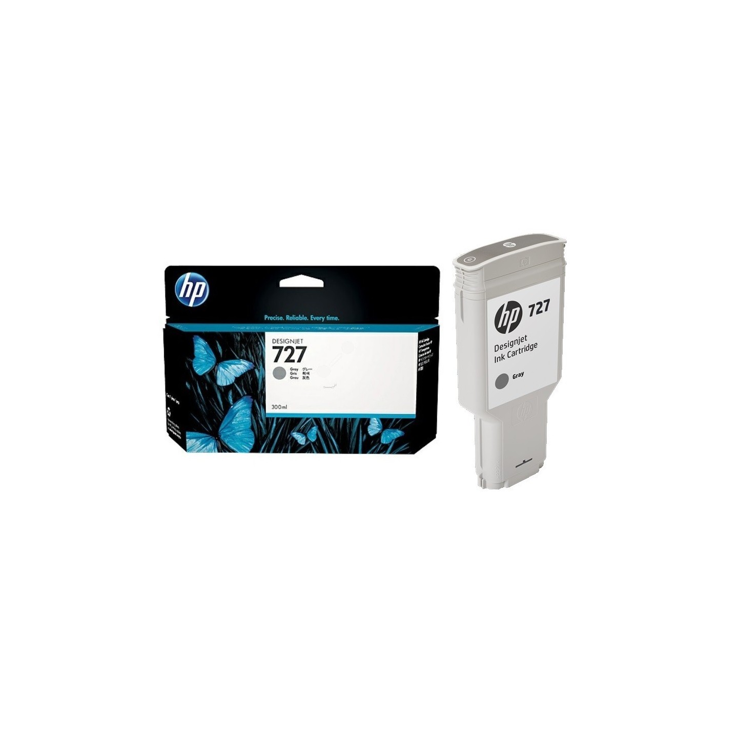 Cartouche Grise Haute capacité HP pour Designjet T1500 / T2500 / T920 (N°727)
