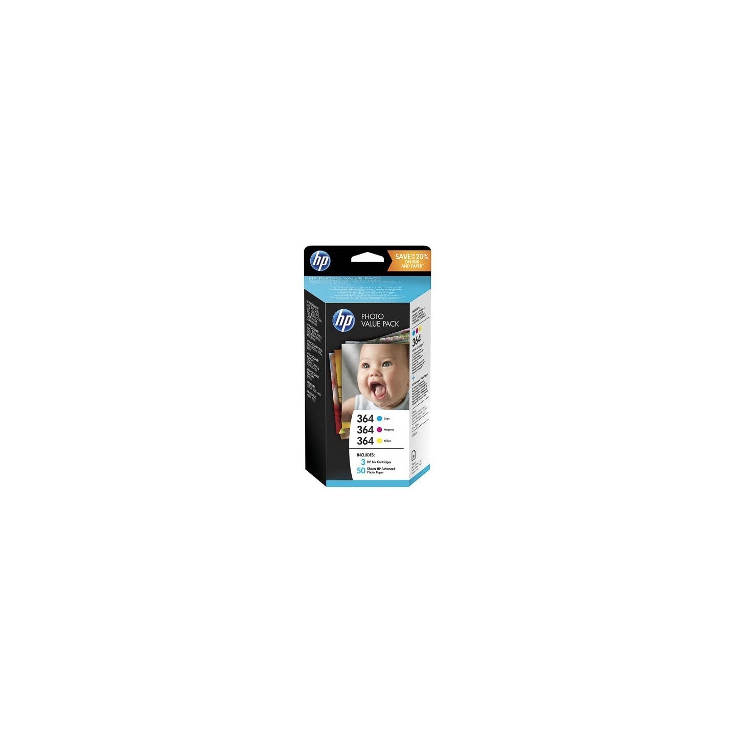 Pack 3 couleurs + papier 10*15 HP N°364 / N°178 pour photosmart B8550 / C5380..., Toner Express : achat en ligne de Pack 3 coule