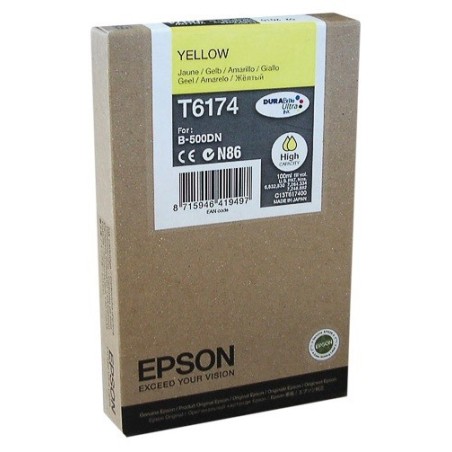 Cartouche d'encre jaune haute capacité Epson pour MicroPiezo B500DN, Toner Express : achat en ligne de Cartouche d'encre jaune h