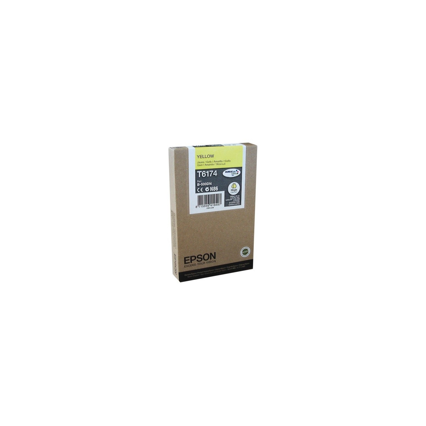 Cartouche d'encre jaune haute capacité Epson pour MicroPiezo B500DN, Toner Express : achat en ligne de Cartouche d'encre jaune h