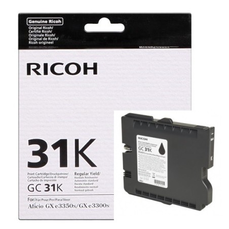 Cartouche noire Ricoh pour Aficio GXe 3300N / 3350N (GC-31BK), Toner Express : achat en ligne de Cartouche noire Ricoh pour Afic