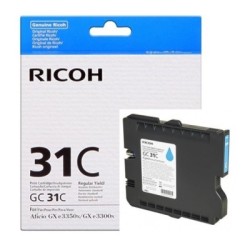 Cartouche cyan Ricoh pour Aficio GXe 3300N / 3350N (GC-31C), Toner Express : achat en ligne de Cartouche cyan Ricoh pour Aficio 