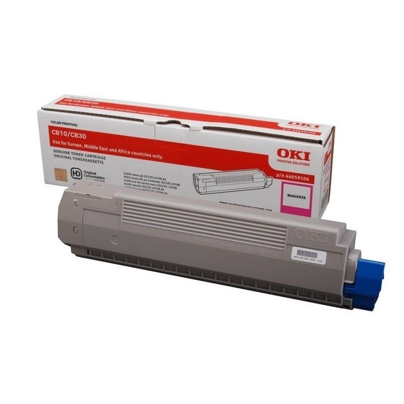 Toner magenta Oki pour C810 / C830, Toner Express : achat en ligne de Toner magenta Oki pour C810 / C830 pour imprimante