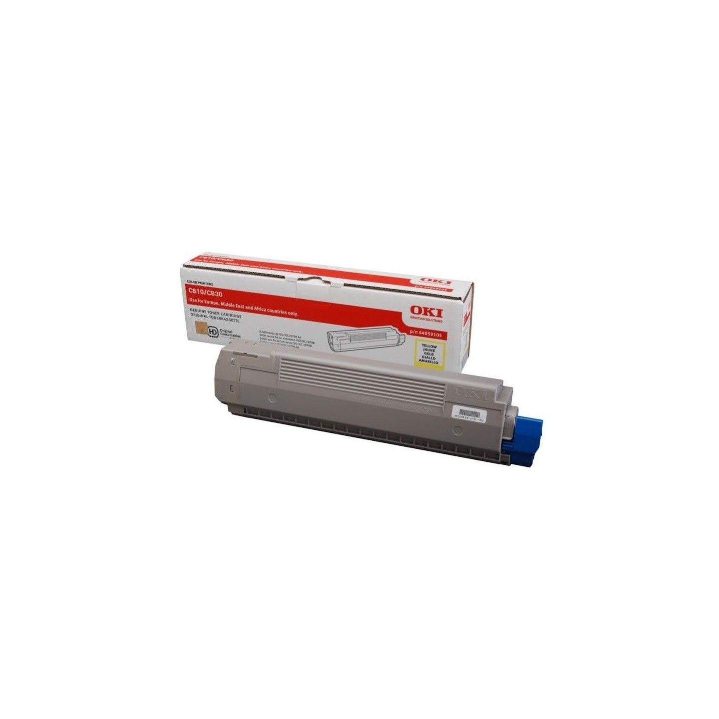 Toner jaune Oki pour C810 / C830, Toner Express : achat en ligne de Toner jaune Oki pour C810 / C830 pour imprimante