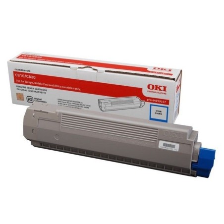 Toner cyan Oki pour C810 / C830, Toner Express : achat en ligne de Toner cyan Oki pour C810 / C830 pour imprimante