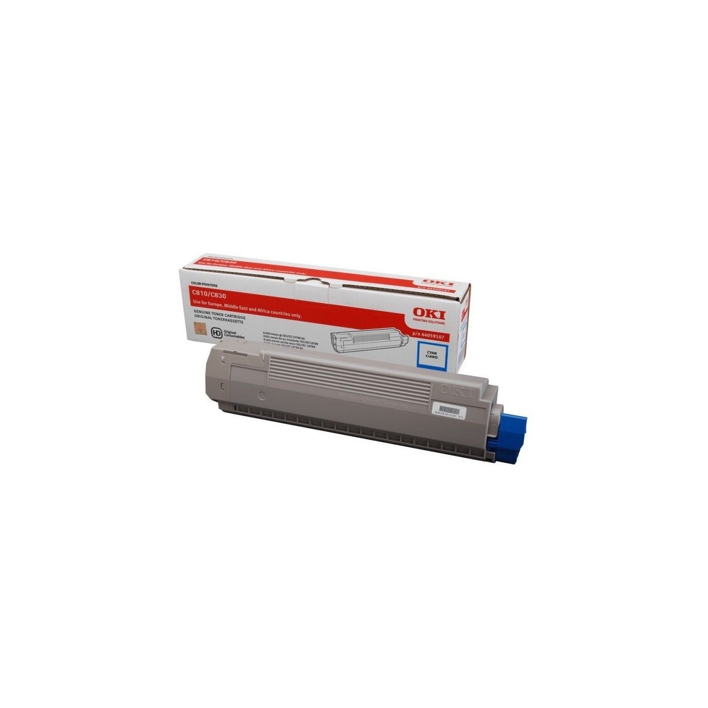 Toner cyan Oki pour C810 / C830, Toner Express : achat en ligne de Toner cyan Oki pour C810 / C830 pour imprimante