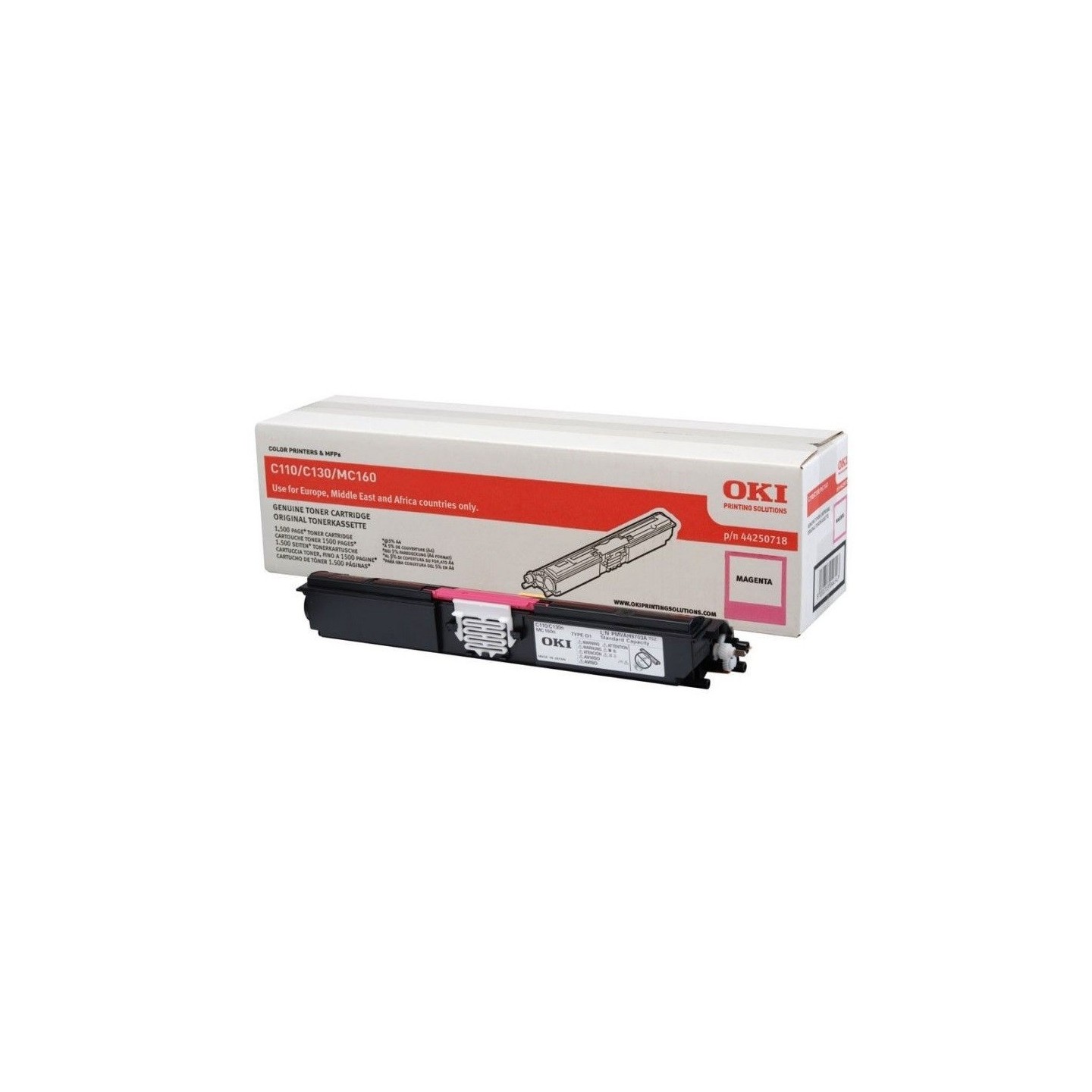 Toner magenta Oki pour C110 / C130 / MC160n, Toner Express : achat en ligne de Toner magenta Oki pour C110 / C130 / MC160n pour 