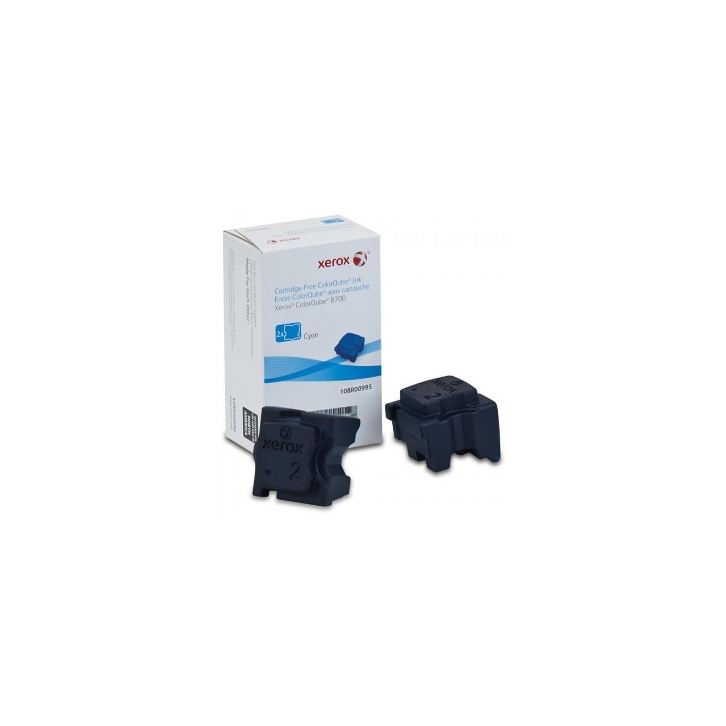 2 * Stick cyan Xerox pour colorqube 8700, Toner Express : achat en ligne de 2 * Stick cyan Xerox pour colorqube 8700 pour imprim