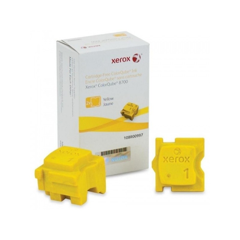 2 * Stick jaune Xerox pour colorqube 8700, Toner Express : achat en ligne de 2 * Stick jaune Xerox pour colorqube 8700 pour impr