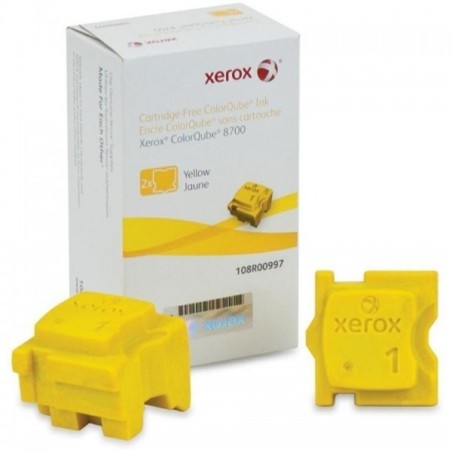 2 * Stick jaune Xerox pour colorqube 8700, Toner Express : achat en ligne de 2 * Stick jaune Xerox pour colorqube 8700 pour impr
