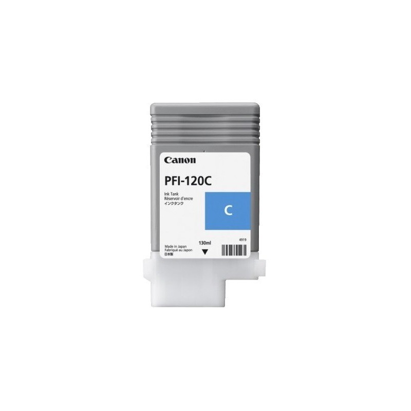 Cartouche d'encre Cyan Canon pour Image Prograf TM200 - TM300 ... (PFI120C)