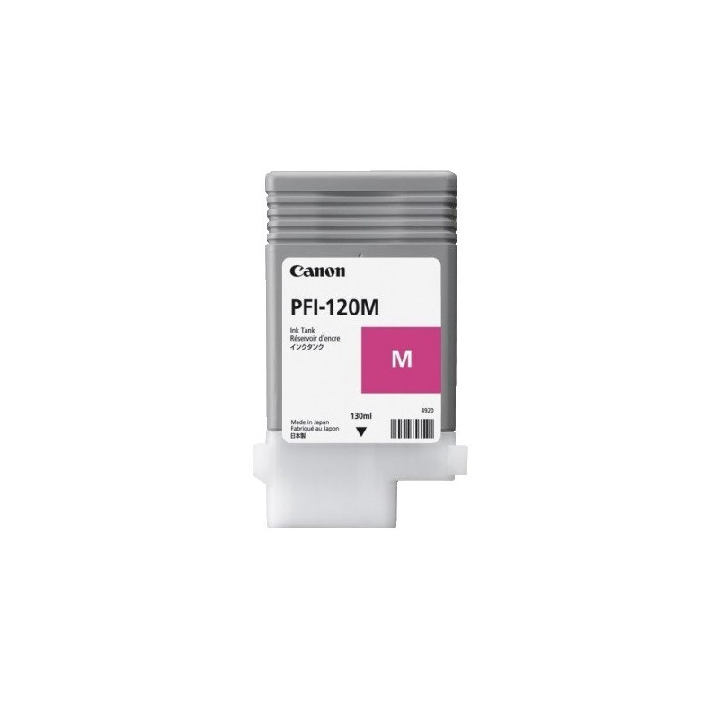 Cartouche d'encre Magenta Canon pour Image Prograf TM200 - TM300 ... (PFI120M)