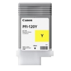 Cartouche d'encre Jaune Canon pour Image Prograf TM200 - TM300 ... (PFI120Y)