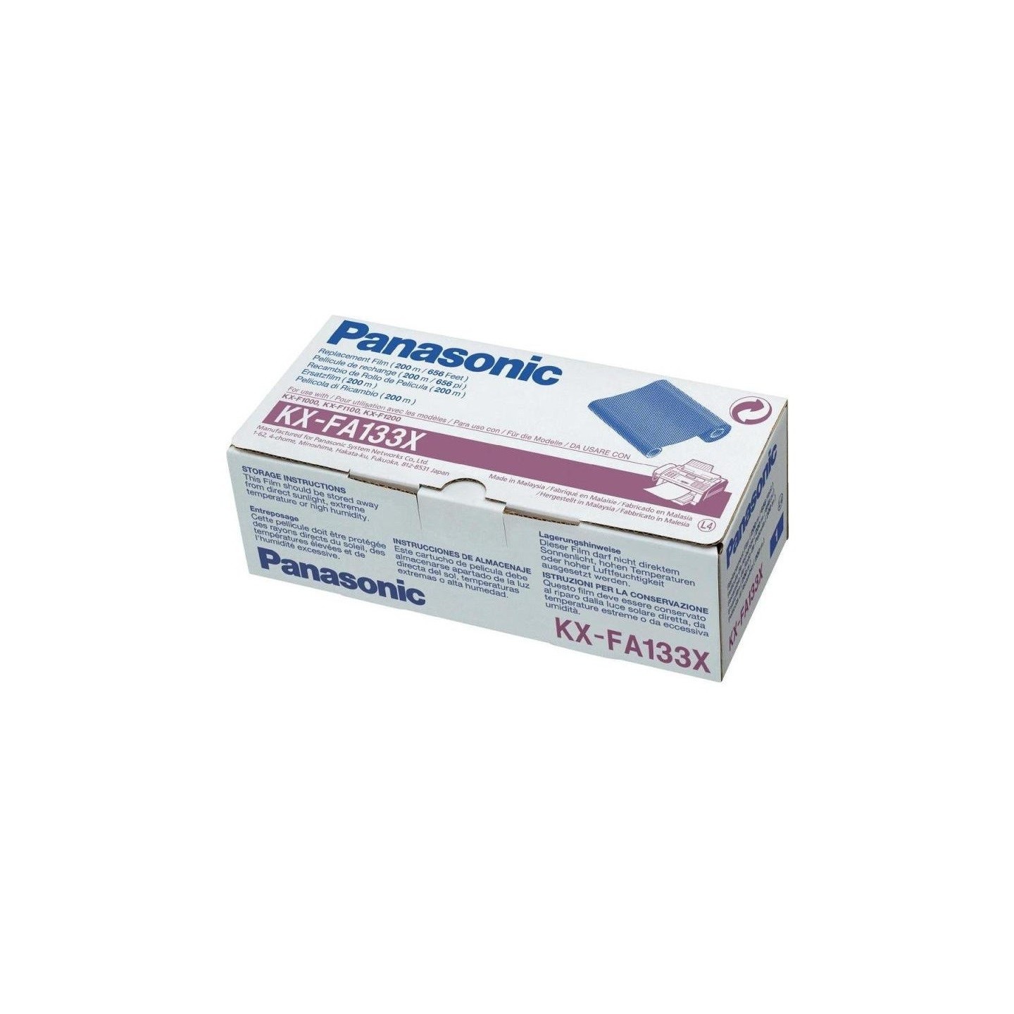 Ruban Thermique Noir Panasonic KXFA133X, Toner Express : achat en ligne de Ruban Thermique Noir Panasonic KXFA133X pour impriman