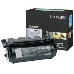 Toner Laser Lexmark 12A7460 noir, Toner Express : achat en ligne de Toner Laser Lexmark 12A7460 noir pour imprimante